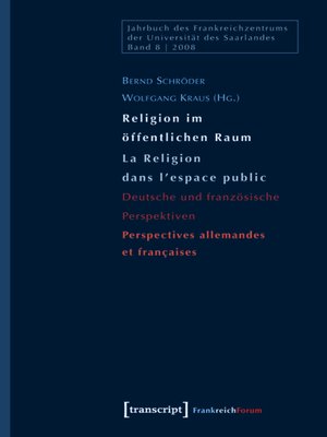 cover image of Religion im öffentlichen Raum / La Religion dans l'espace public